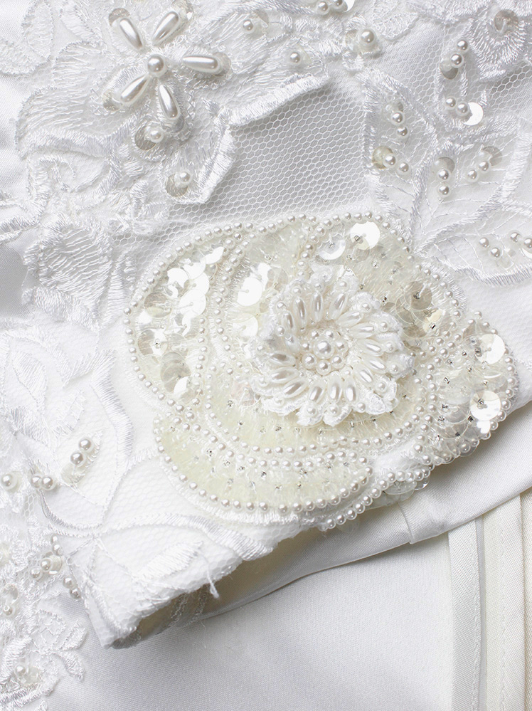vintage a f Vandevorst white wedding dress spring 2019 couture (18)