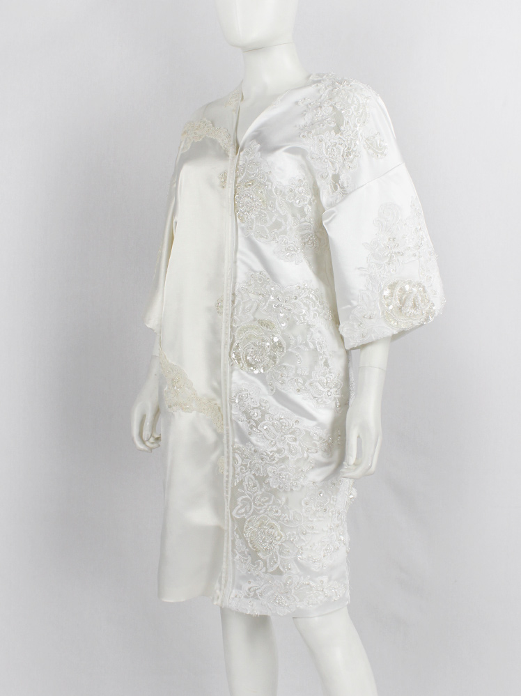 vintage a f Vandevorst white wedding dress spring 2019 couture (2)