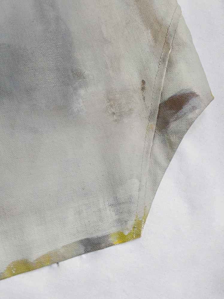 af Vandevorst grey geometric skirt hand-painted by Katrien Wuyts spring 2011 (16)