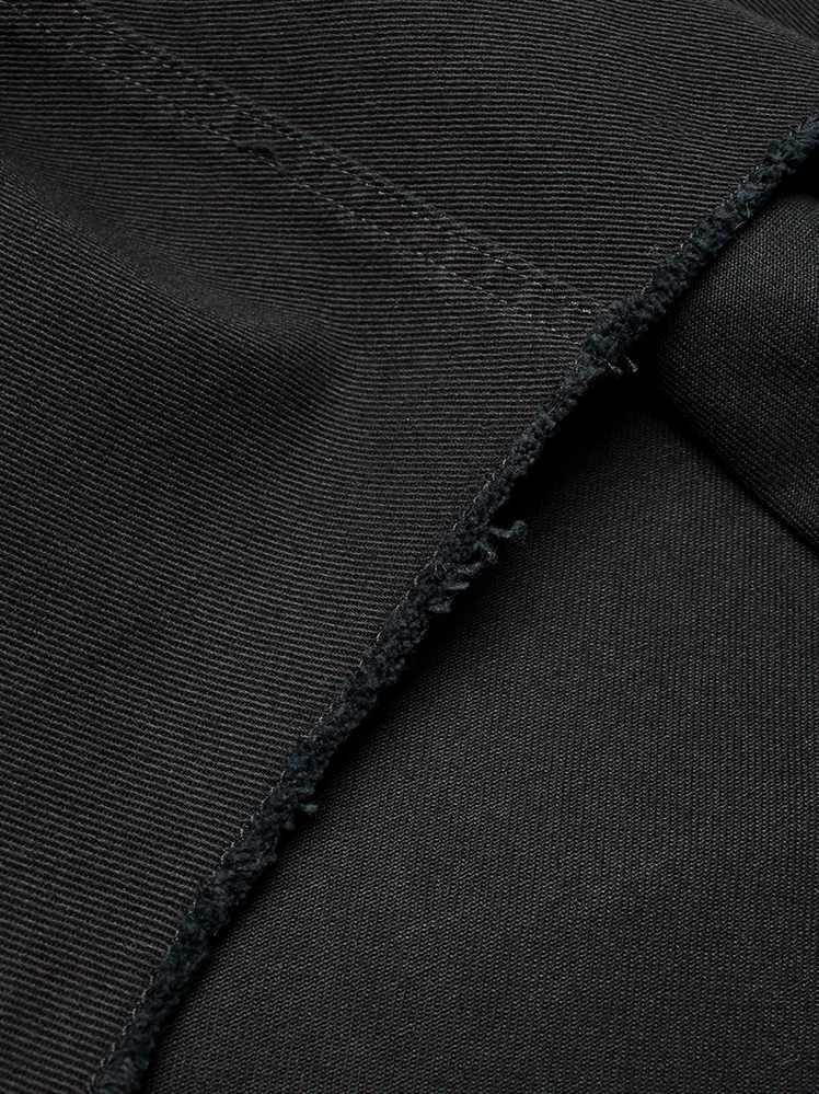 vintage Maison Margiela MM6 black denim skirt made of a two-dimensional circle fall 2020 (15)