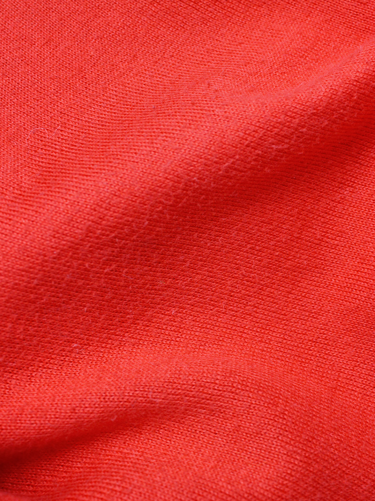 vintage Maison Martin Margiela red jumper with sheer inserts at the shoulders spring 2007 (11)