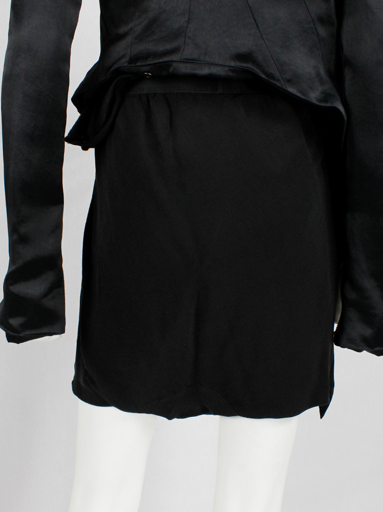 vintage Rick Owens RELEASE black shorts with geometric front panels spring 2010 (5)