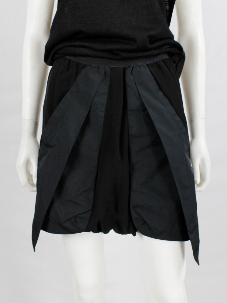 vintage Rick Owens RELEASE black shorts with geometric front panels spring 2010 (6)