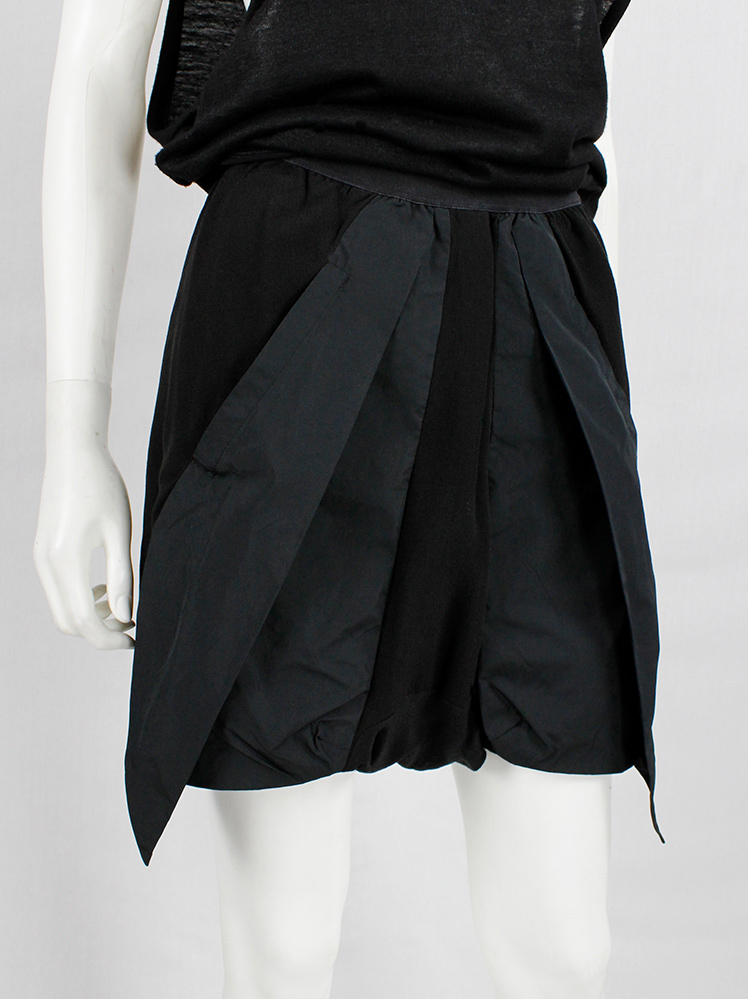 vintage Rick Owens RELEASE black shorts with geometric front panels spring 2010 (7)