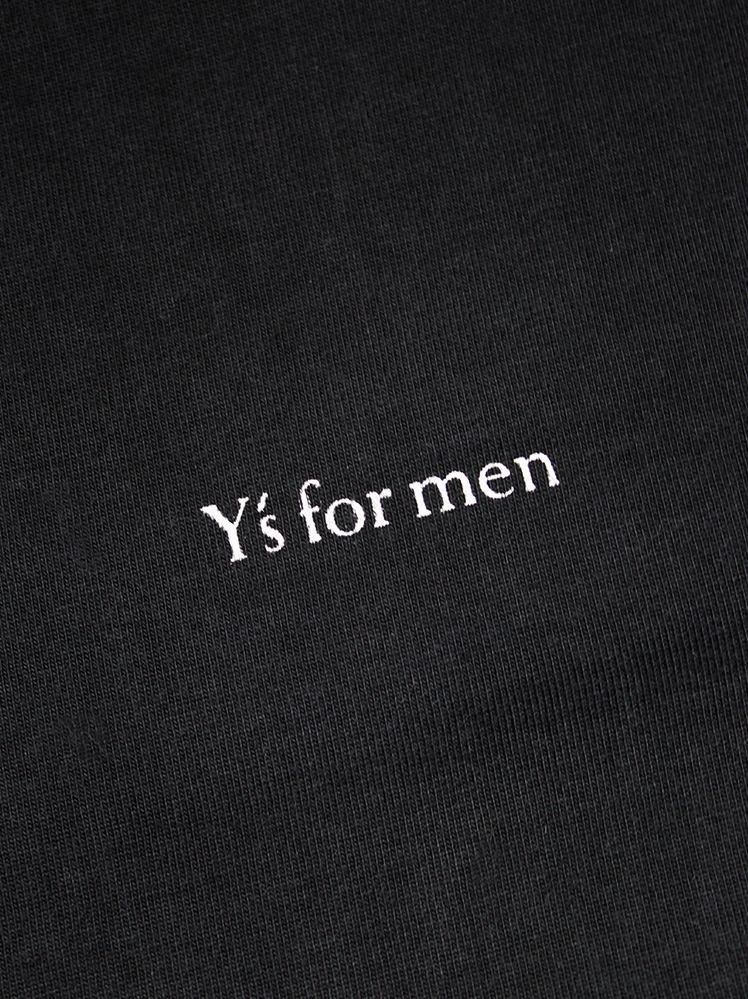 vintage Ys for Men black classic sweatshirt with Ys logo printed on the chest 1990s (8)