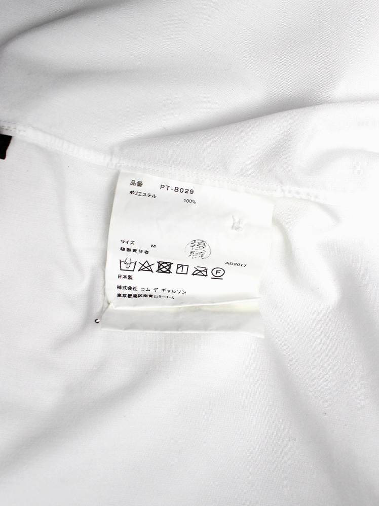 vintage Comme des Garcons Homme Plus white shirt cut open on the back with belt straps 2017 (17)