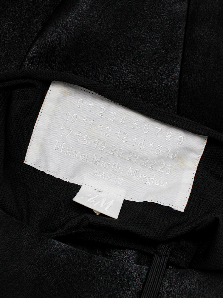 vintage Maison Martin Margiela H&M black backless dress modeled after a car seat cover 2012 (14)