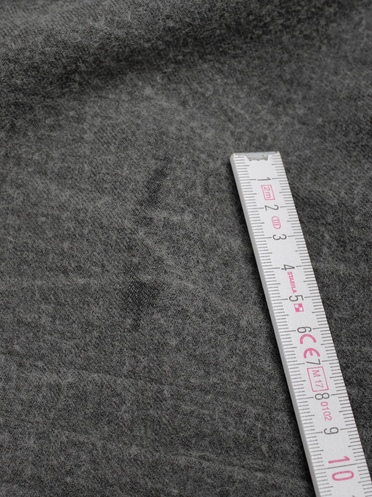 vintage Junya Watanabe grey deformed wide bell skirt with diagonal seams spring 2002 (7)