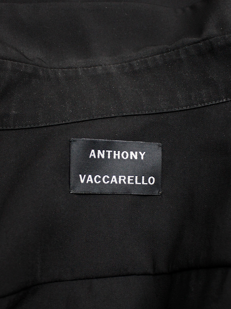 Anthony Vaccarelly dark navy shirt with brass buttons and metal sleeve decoration spring 2015 (18)