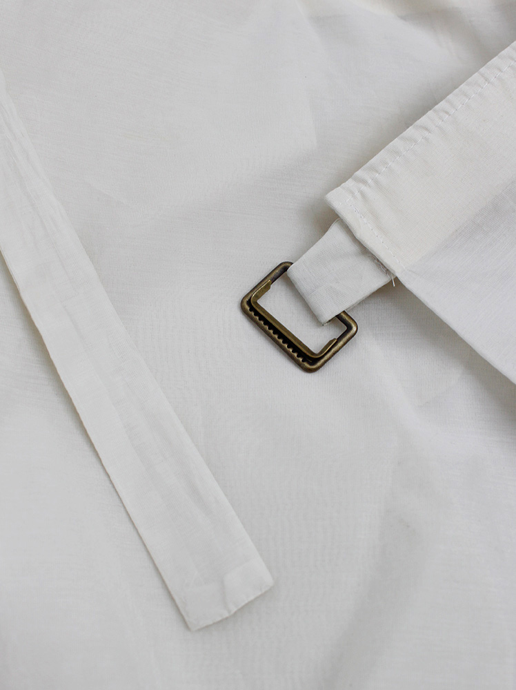 vintage af Vandevorst beige belted harem trousers decorated with Belgian beach sand spring 2014 (12)