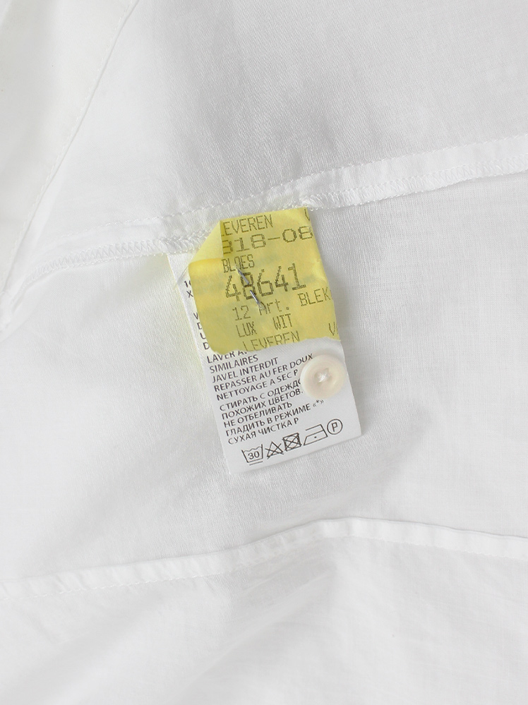 Ann Demeulemeester white shirt with semi-detacheable side panels (12)