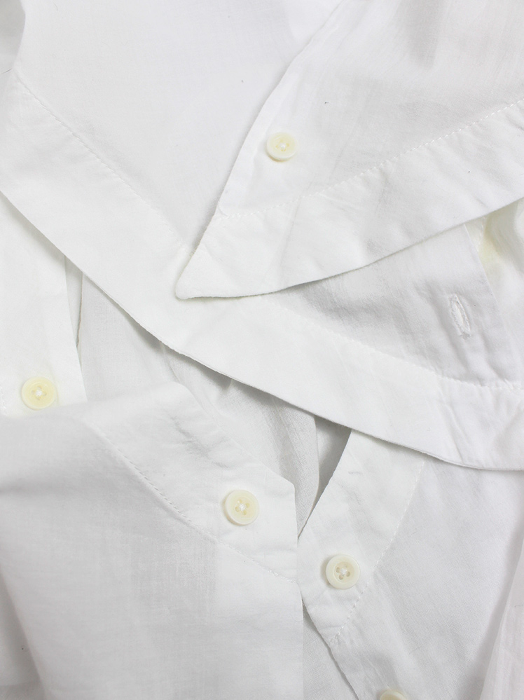 Ann Demeulemeester white shirt with semi-detacheable side panels (13)