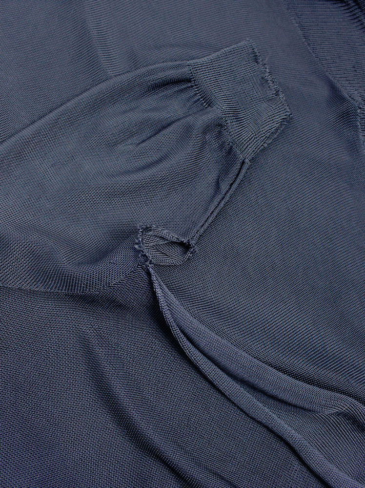 vintage Maison Martin Margiela blue knit t-shirt worn sideways spring 2005 (24)