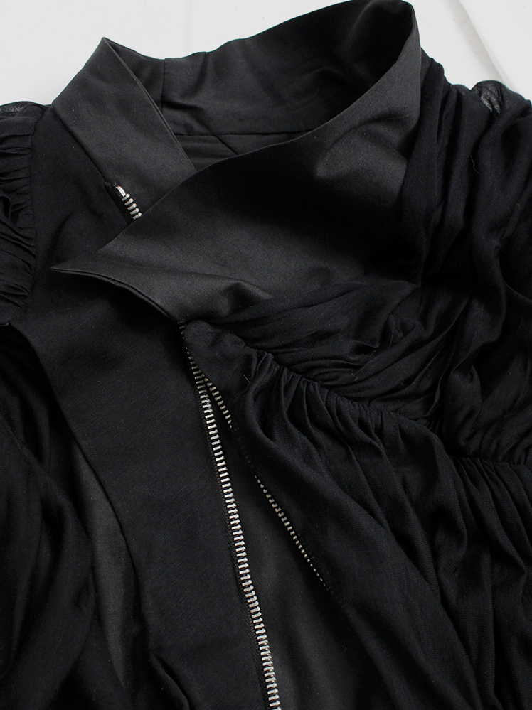 vintage Rick Owens ANTHEM black gathered and draped top with Madame Grès-style pleating spring 2011 (15)