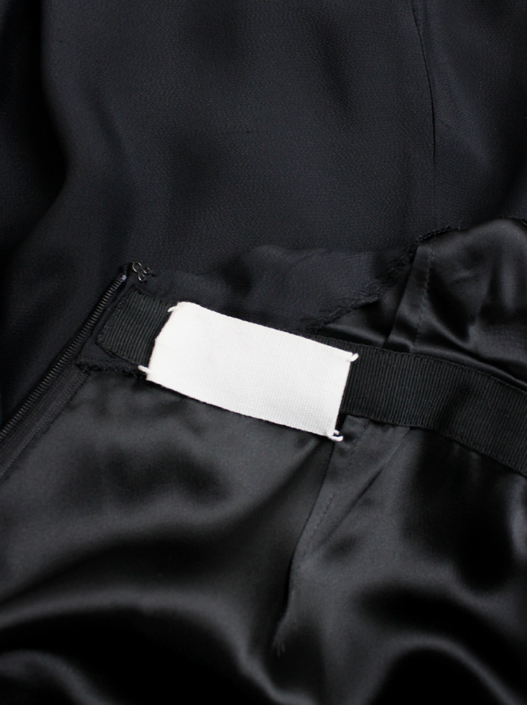 vintage Maison Martin Margiela black dress worn folded down as a skirt spring 2003 (18)