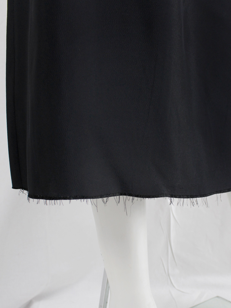 vintage Maison Martin Margiela black dress worn folded down as a skirt spring 2003 (5)