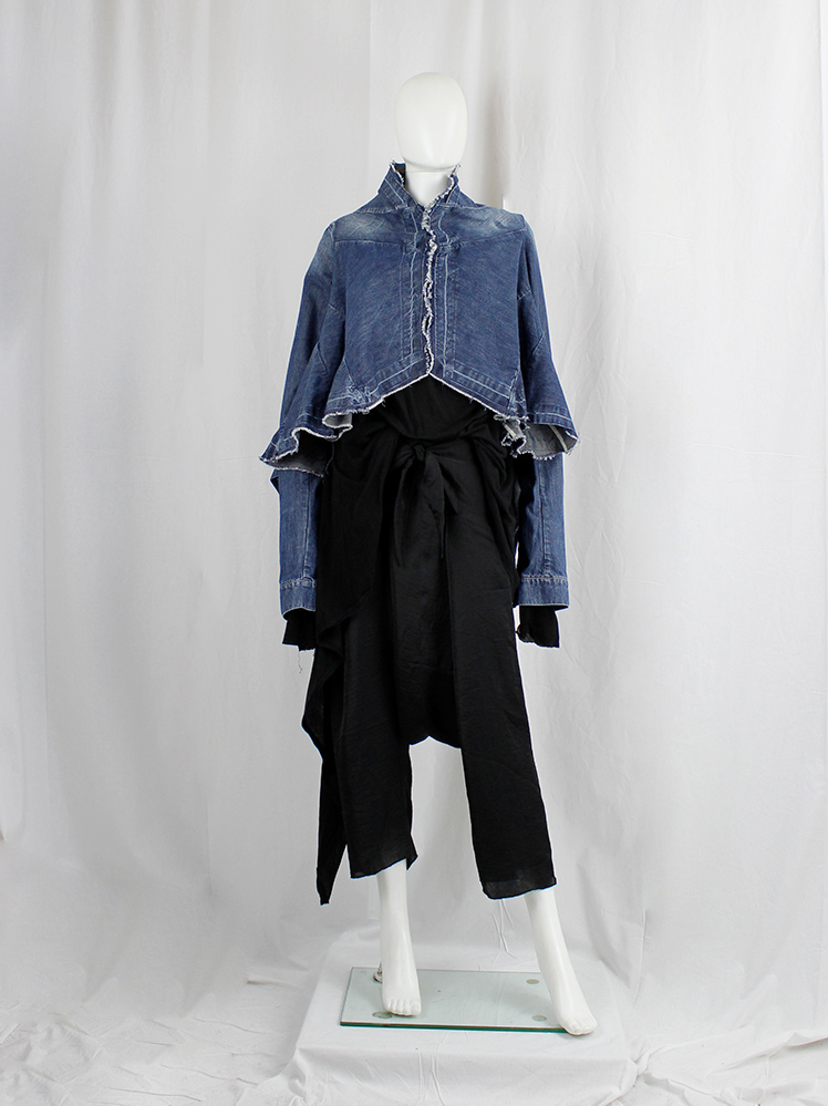 vintage Rick Owens DRKSHDW denim jacket with flared design and ellipse back seams (14)