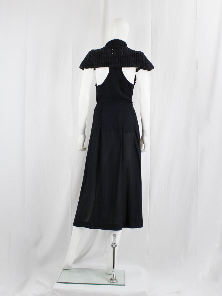 vintage Y’s Yohji Yamamoto black long skirt with pleating (3)
