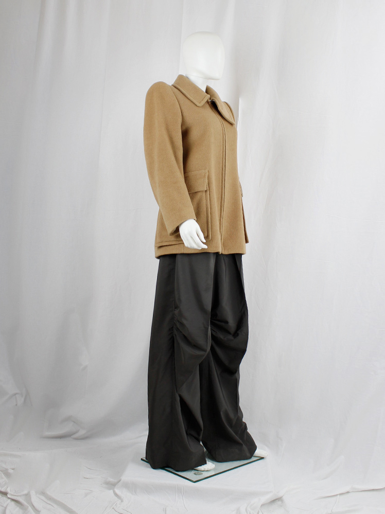 archive Maison Martin Margiela brown wide trousers with stretched out knees fall 1996 (3)