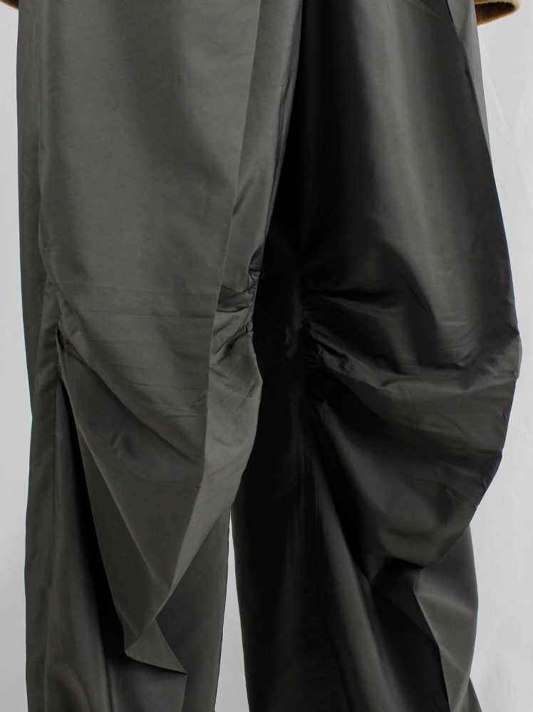 archive Maison Martin Margiela brown wide trousers with stretched out knees fall 1996 (5)