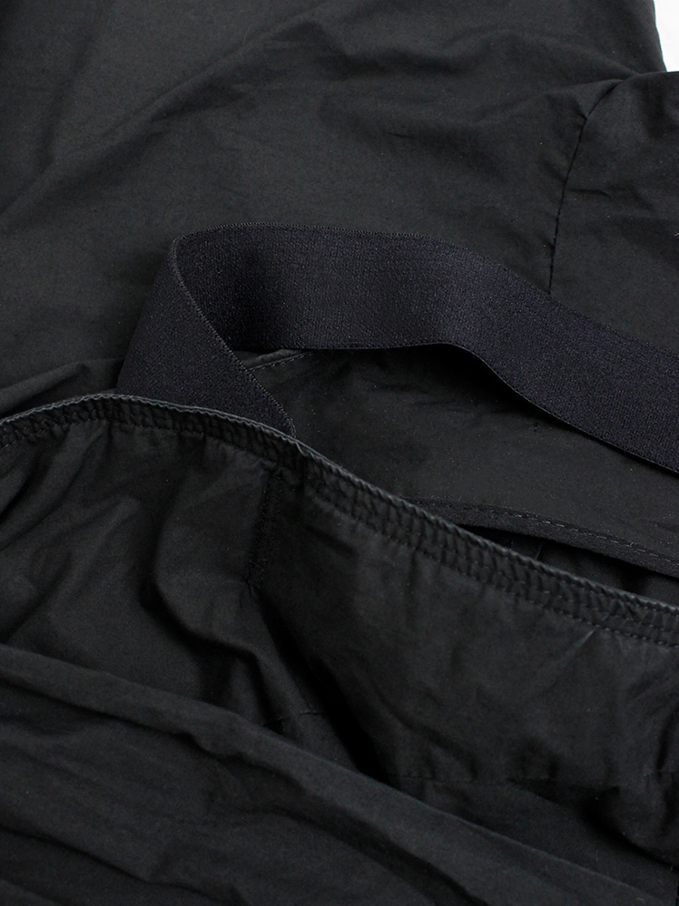 vintage Rick Owens ANTHEM black drop crotch harem trousers with front ties spring 2011 (11)