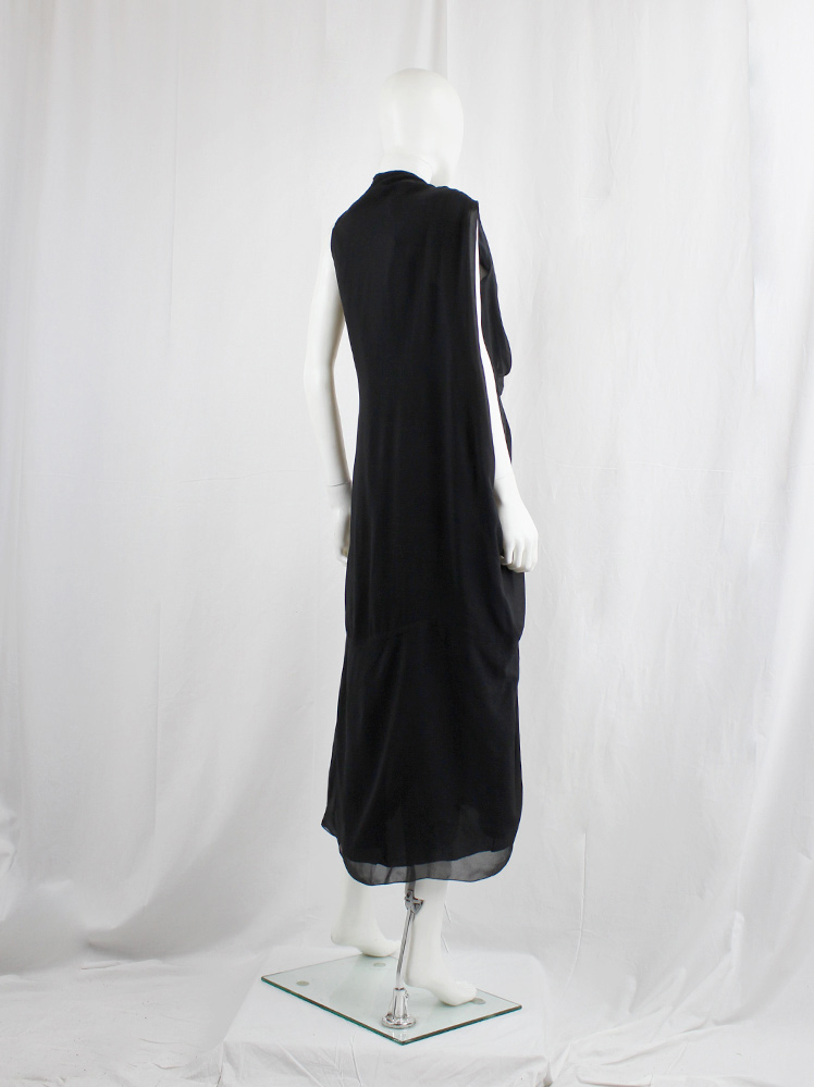 vintage Rick Owens ISLAND double layered tornado dress with draping and pleats spring 2013 (11)