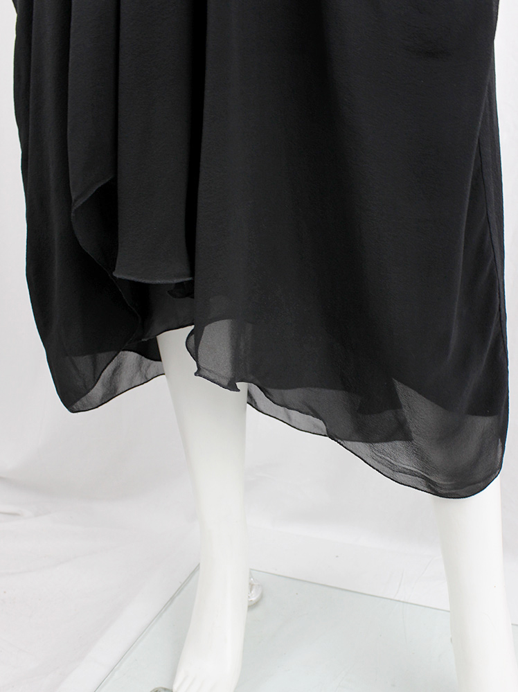 vintage Rick Owens ISLAND double layered tornado dress with draping and pleats spring 2013 (3)