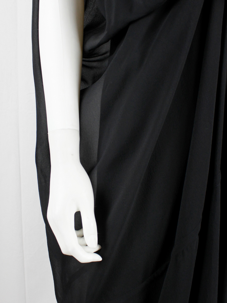 vintage Rick Owens ISLAND double layered tornado dress with draping and pleats spring 2013 (7)