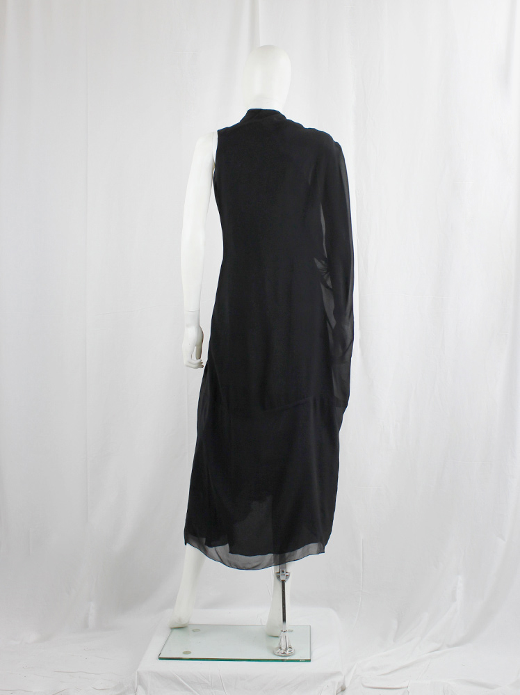 vintage Rick Owens ISLAND double layered tornado dress with draping and pleats spring 2013 (9)